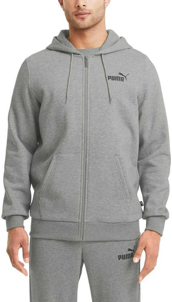 Puma Džemperis Vyrams Ess Small Logo Fz Pilkas 586702 03