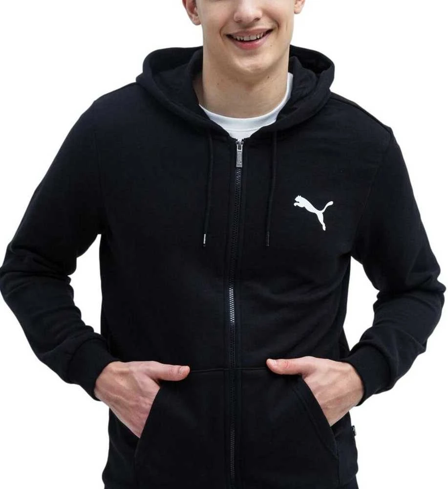 Puma Džemperis Vyrams Ess Small Logo Fz Juodas 586704 51