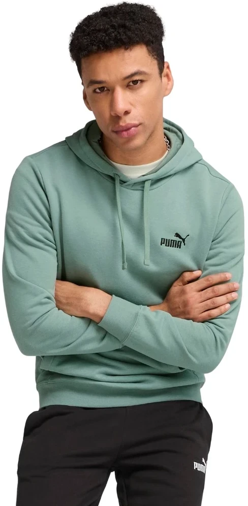 Puma Džemperis Vyrams Ess Small No.1 Logo Hoodie Žalias 682577 30