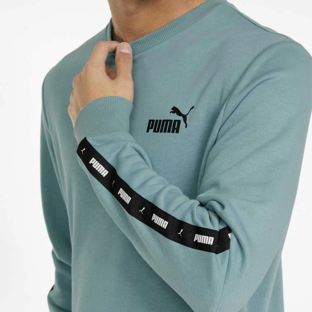 Puma Džemperis Vyrams Ess+ Tape Crew Žalias 847384 50