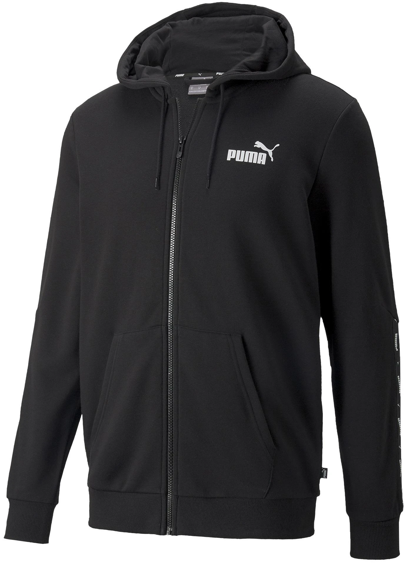Puma Džemperis Vyrams Ess+ Tape Full-Zip Juodas 848768 01