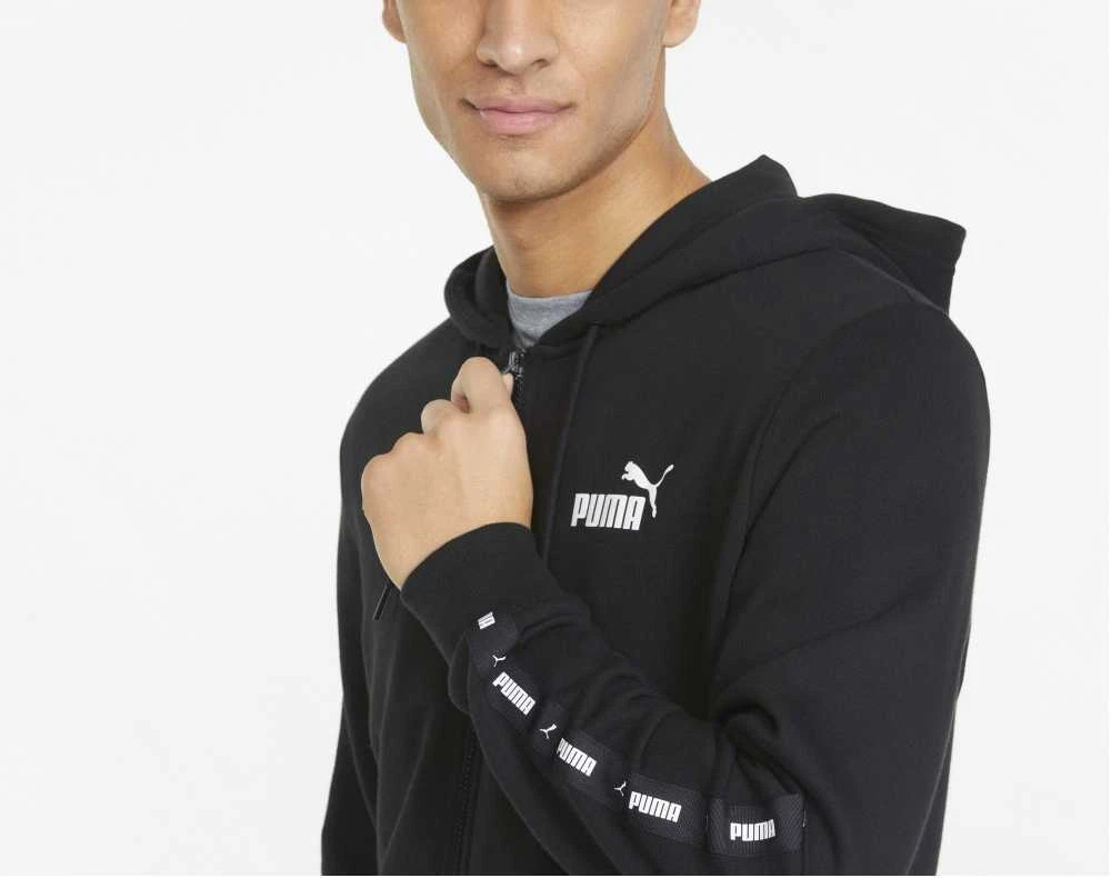 Puma Džemperis Vyrams Ess+ Tape Full-Zip Juodas 848768 01