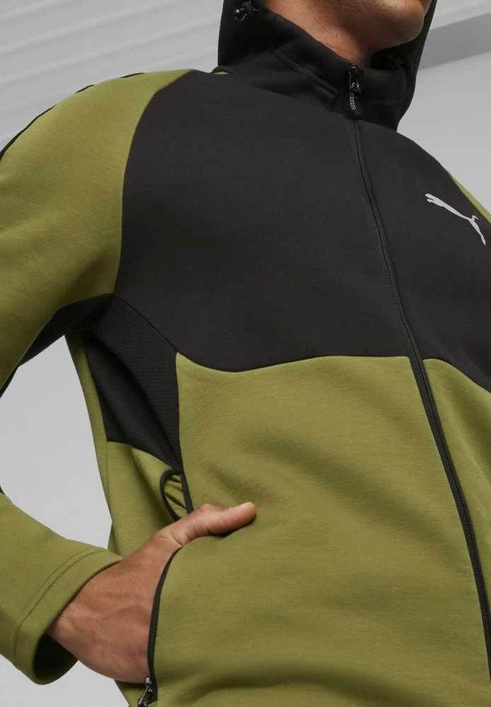 Puma Džemperis Vyrams Evostripe Full-Zip Juodas Žalias 678995 33