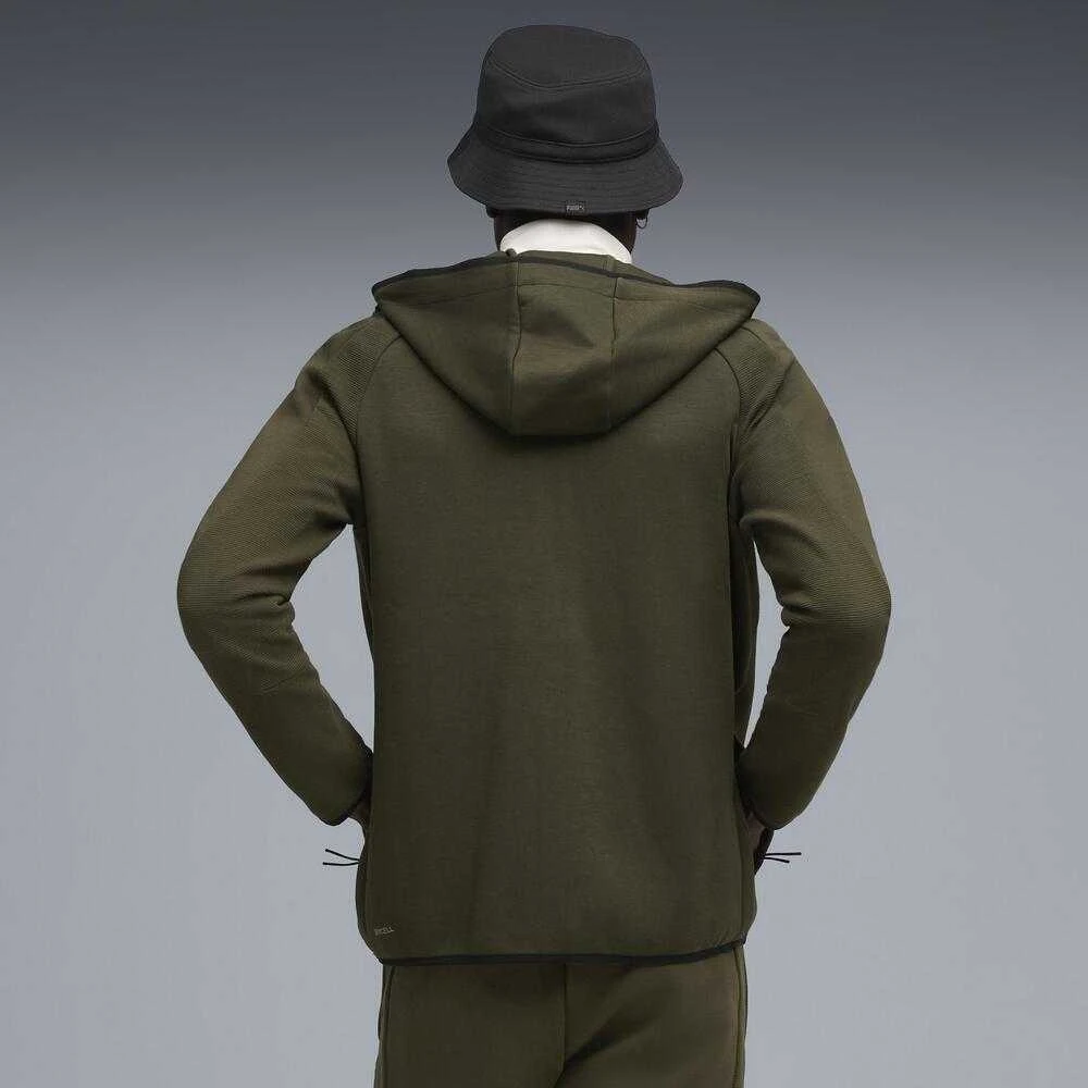 Puma Džemperis Vyrams Evostripe Fz Hoodie Khaki 688231 70