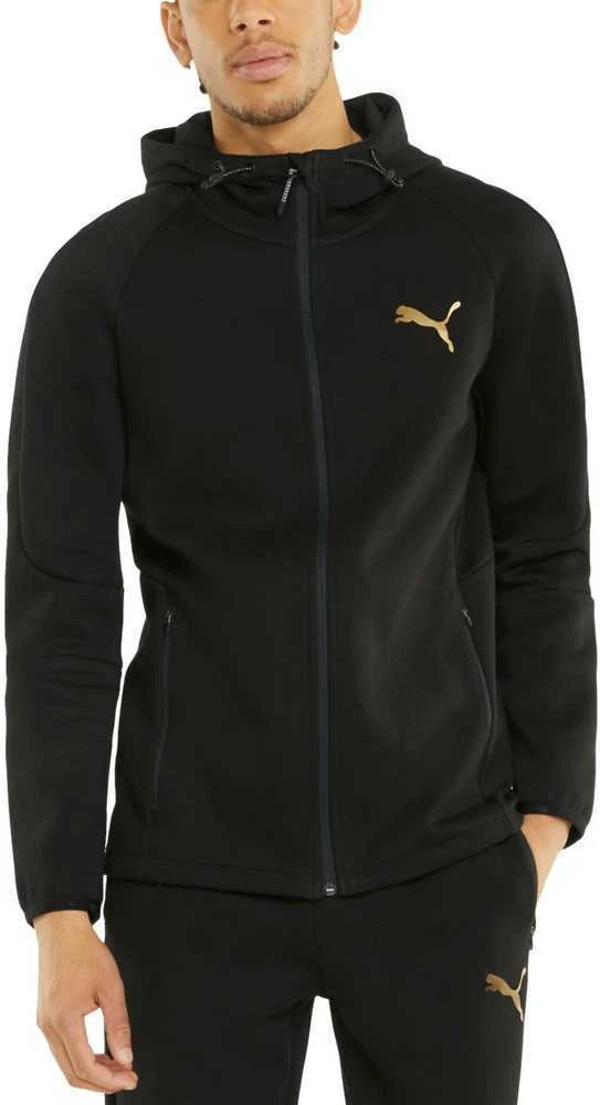 Puma Džemperis Vyrams Evostripe Fz Hoodie Juodas 589424 51