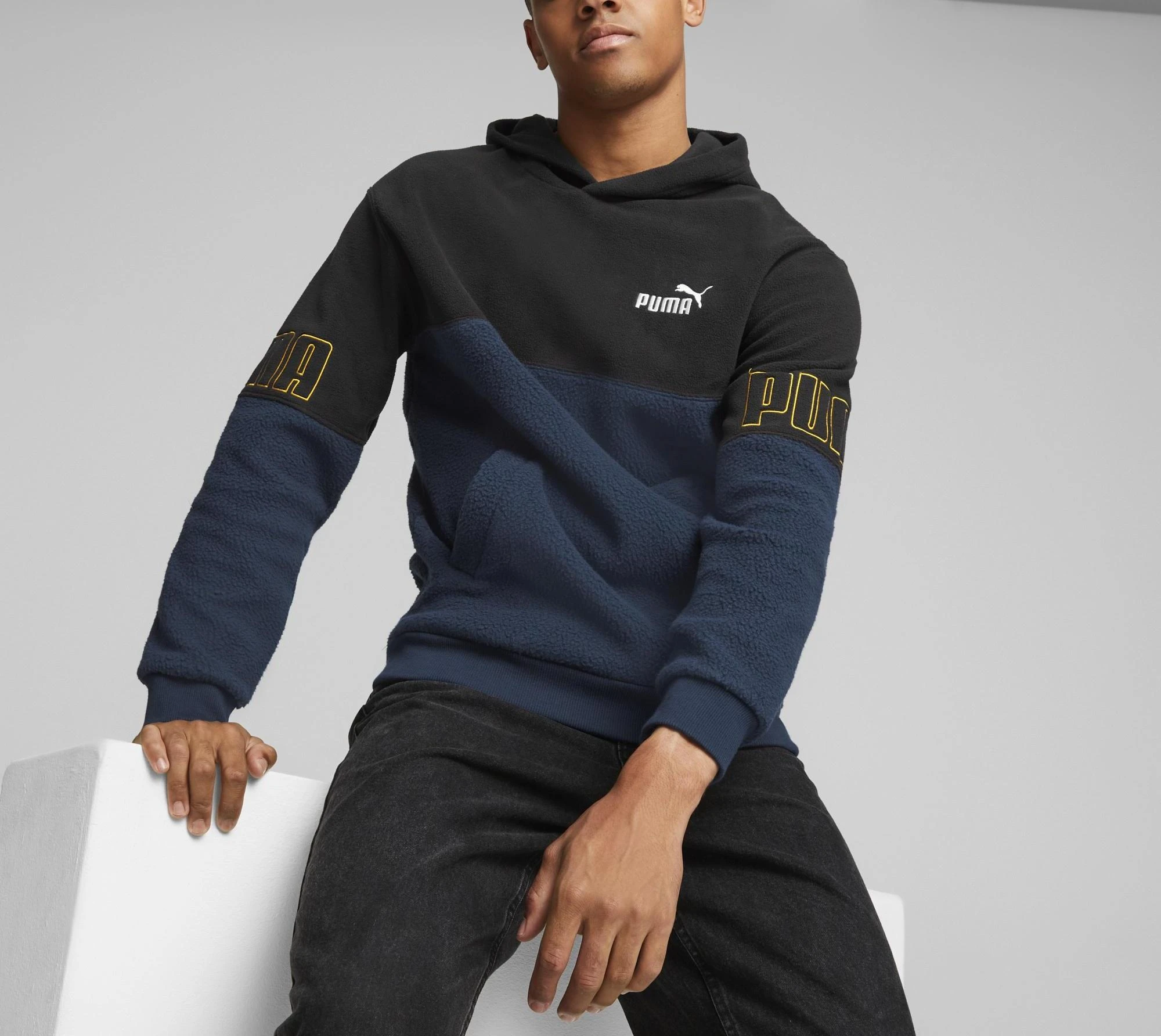 Puma Džemperis Vyrams Pua Power Winter Mėlyna Juodas 849854 73