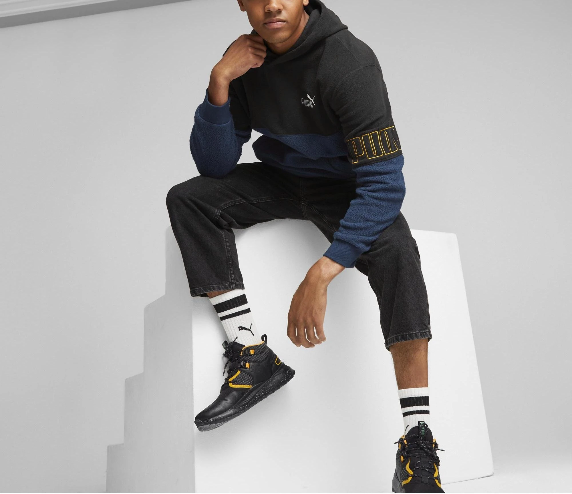 Puma Džemperis Vyrams Pua Power Winter Mėlyna Juodas 849854 73