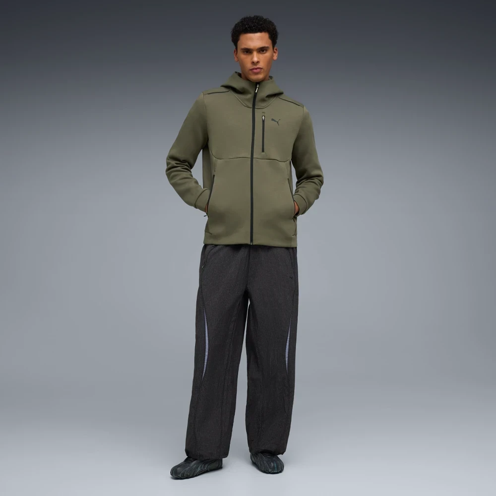 Puma Džemperis Vyrams Pumatech Full Zip Hoodie Chaki 634415 81
