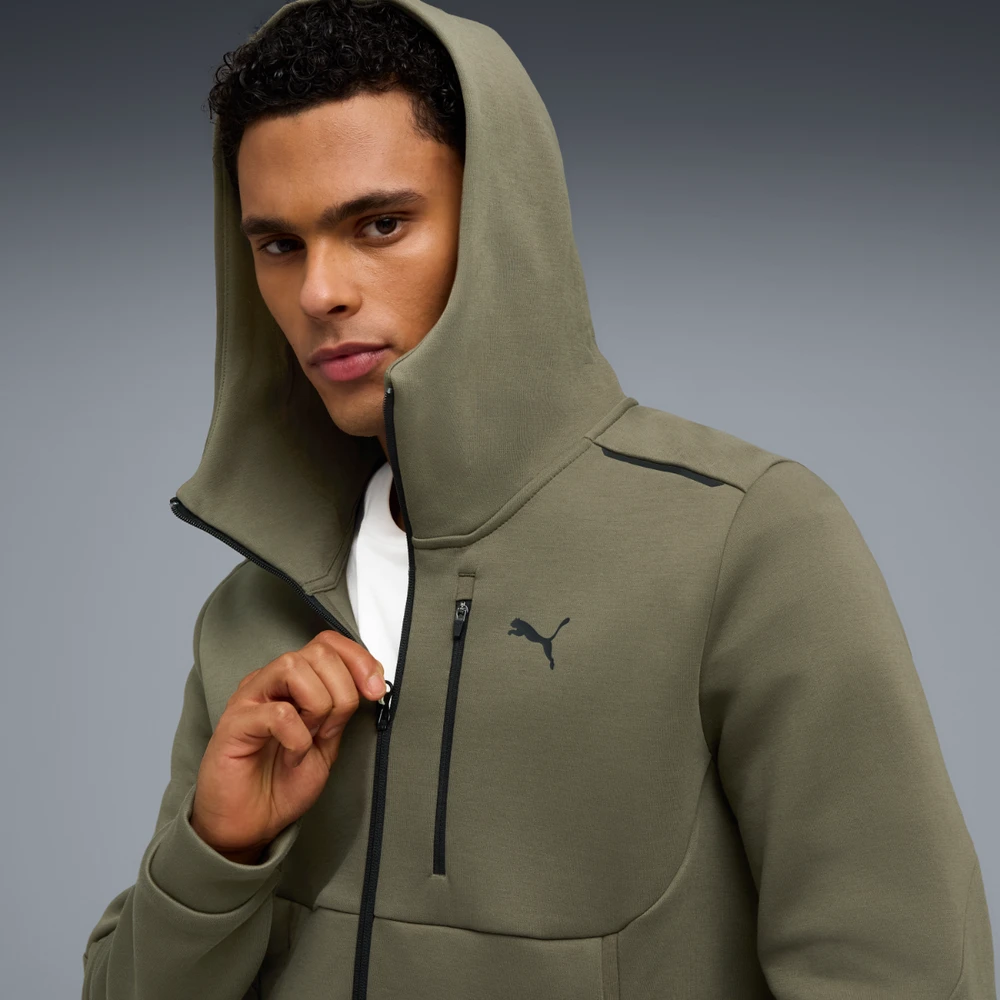 Puma Džemperis Vyrams Pumatech Full Zip Hoodie Chaki 634415 81
