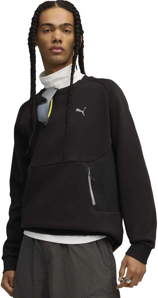 Puma Džemperis Vyrams Pumatech Relaxed Crew Fl Juodas 633436 01