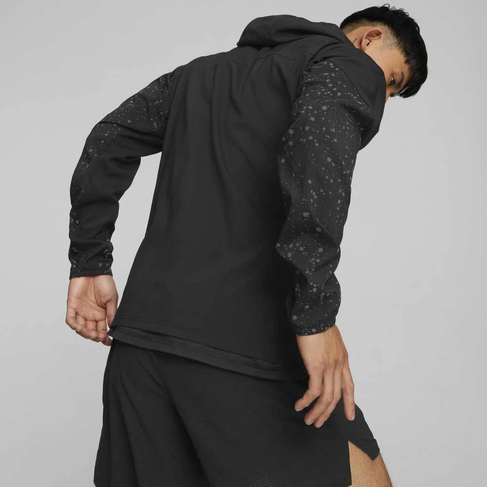 Puma Džemperis Vyrams Run Reflective Aop Woven Juodas 522409 01