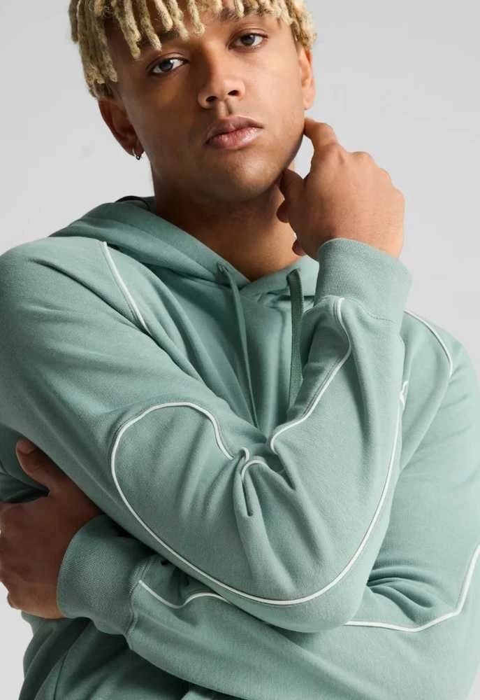 Puma Džemperis Vyrams Sport Hoodie Žalias 684619 30