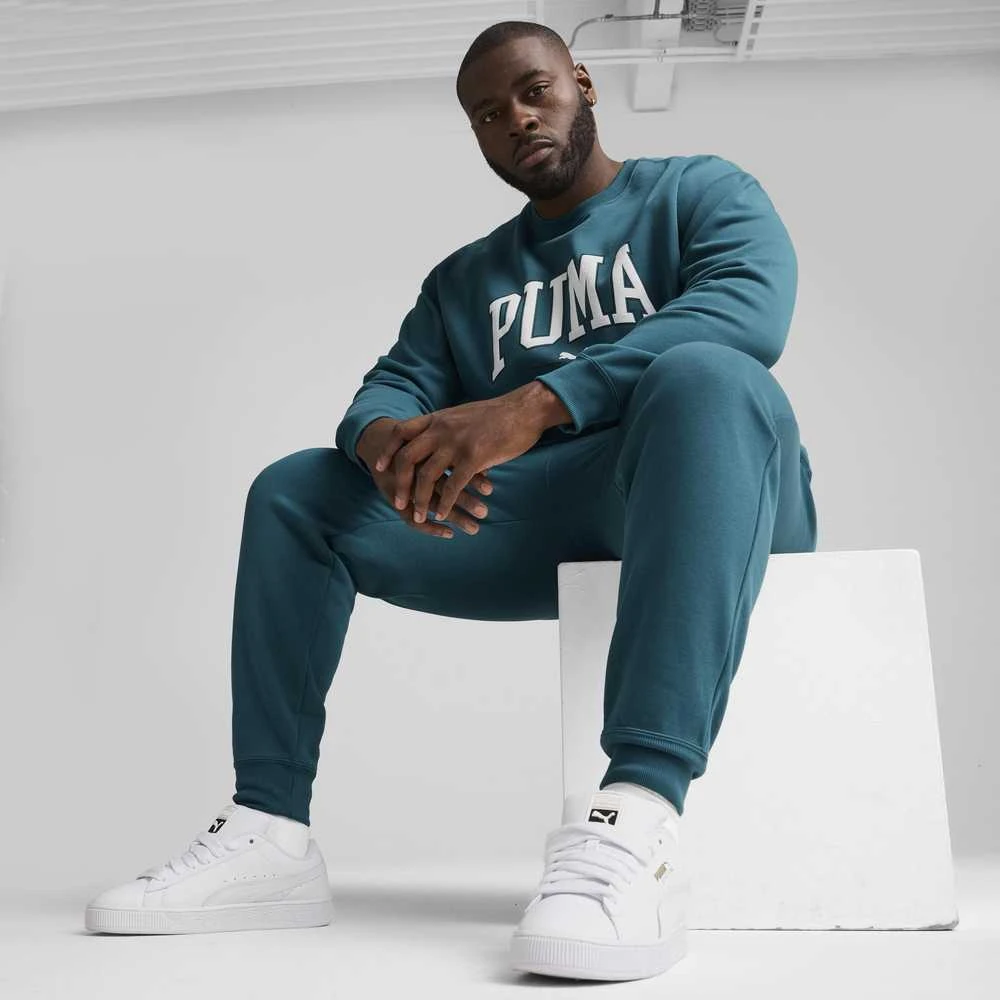 Puma Džemperis Vyrams Squad Crew Fl Cold Žalias 681794 22