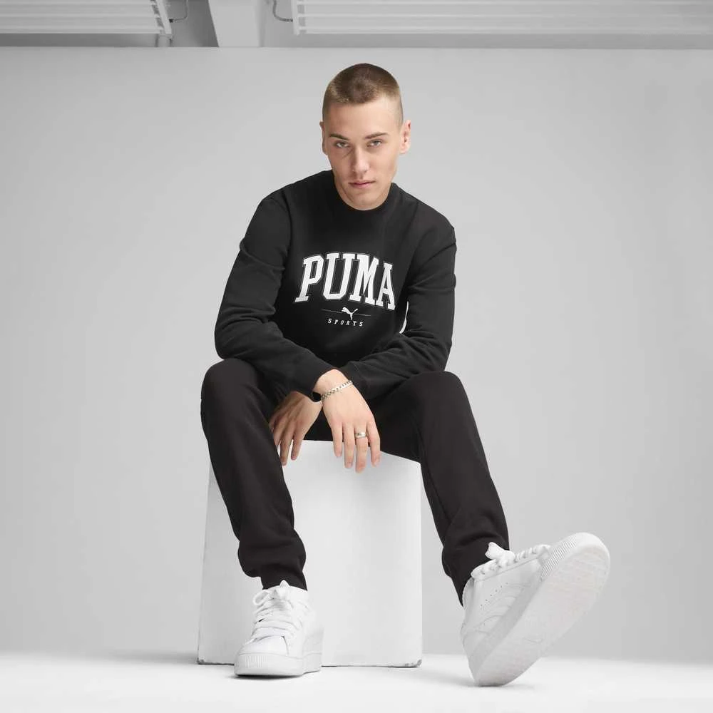 Puma Džemperis Vyrams Squad Crew Fl Juodas 681794 01