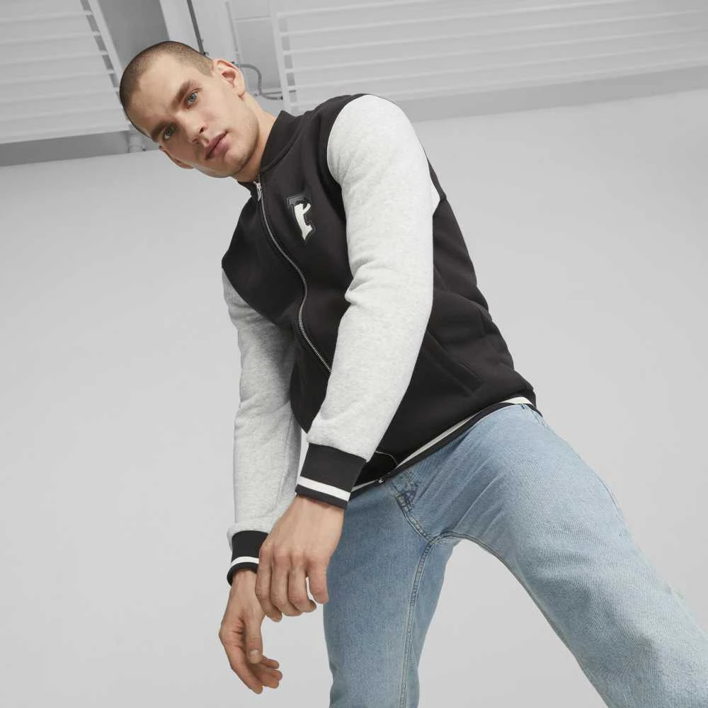 Puma Džemperis Vyrams Squad Track Jacket Juodas Pilkas 676018 01