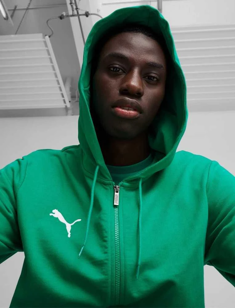 Puma Džemperis Vyrams TeamGoal Casuals Hooded Žalias 658595 05