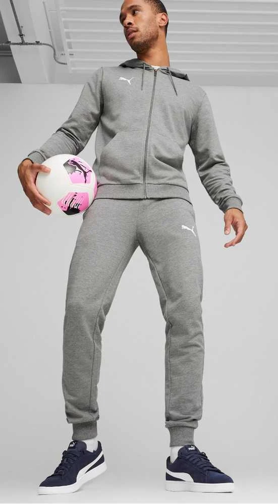 Puma Džemperis Vyrams TeamGoal Casuals Hooded Pilkas 658595 33