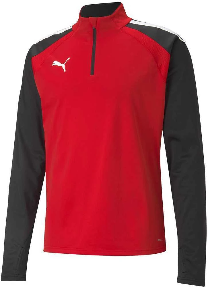 Puma Džemperis Vyrams TeamLiga 1/4 Zip Top Raudona Juodas 657236 01