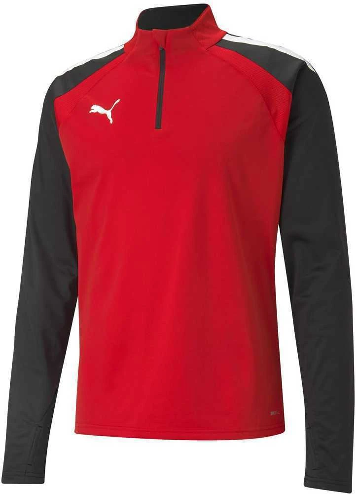 Puma Džemperis Vyrams TeamLiga 1/4 Zip Top Raudona Juodas 657236 01