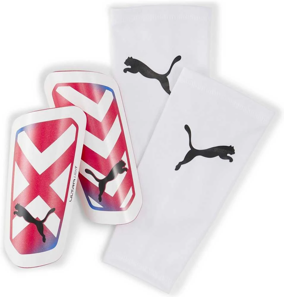 Puma Futbolo Apsaugos Ultra Light Sleeve Baltas Raudona 030873 05