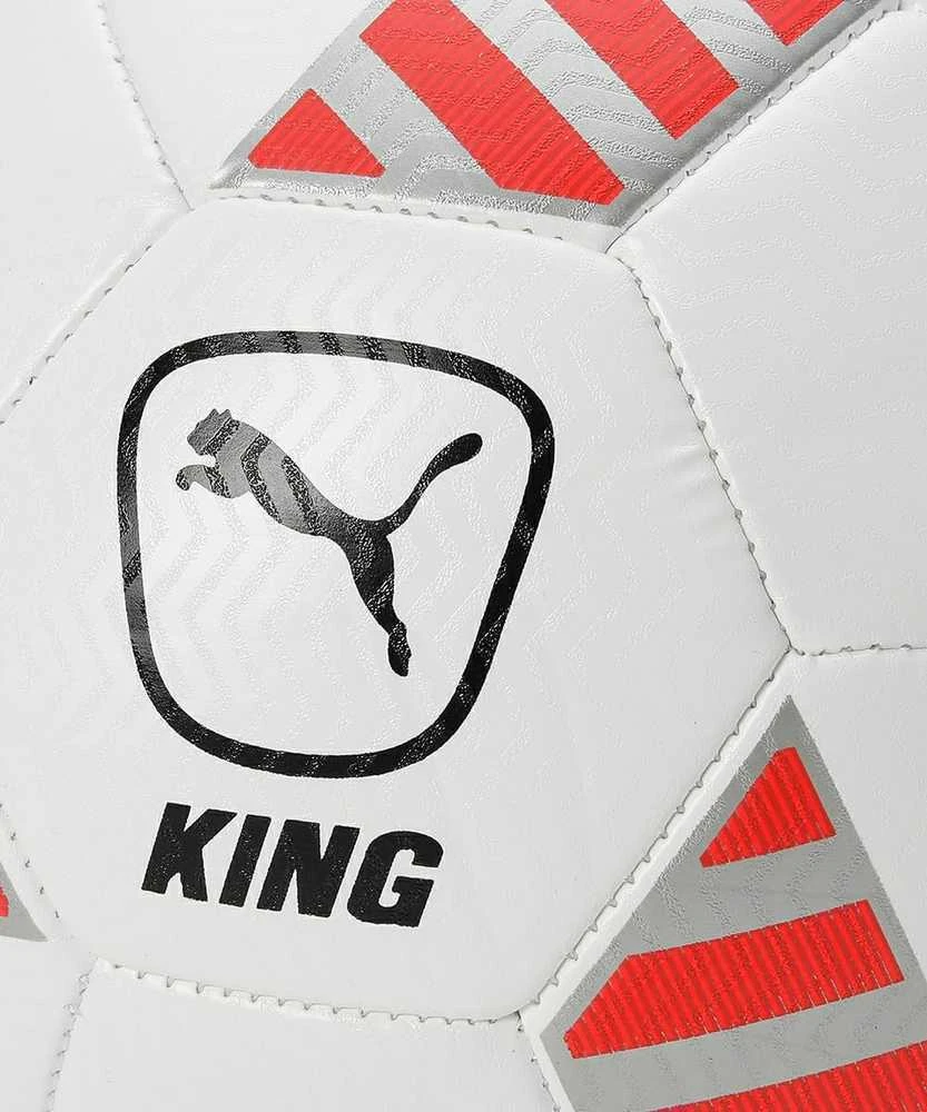 Puma Futbolo Kamuolys King Ball Baltas Pilkas Raudona 083997 02
