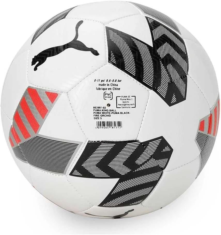 Puma Futbolo Kamuolys King Ball Baltas Pilkas Raudona 083997 02