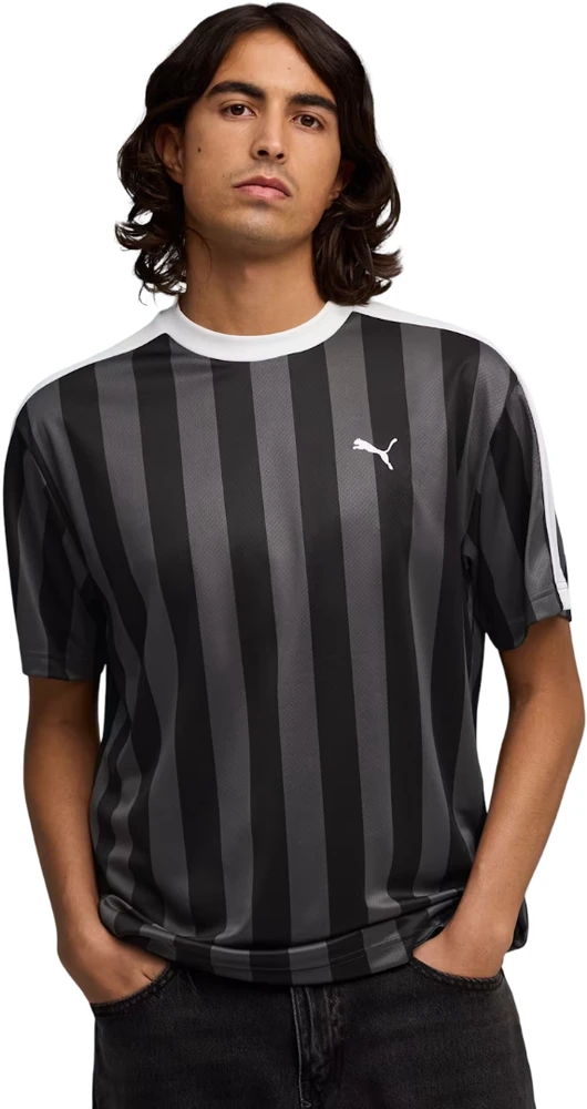 Puma Futbolo Marškinėliai Vyrams Ess T7 Relaxed Žalias Juodas Baltas 692195 01
