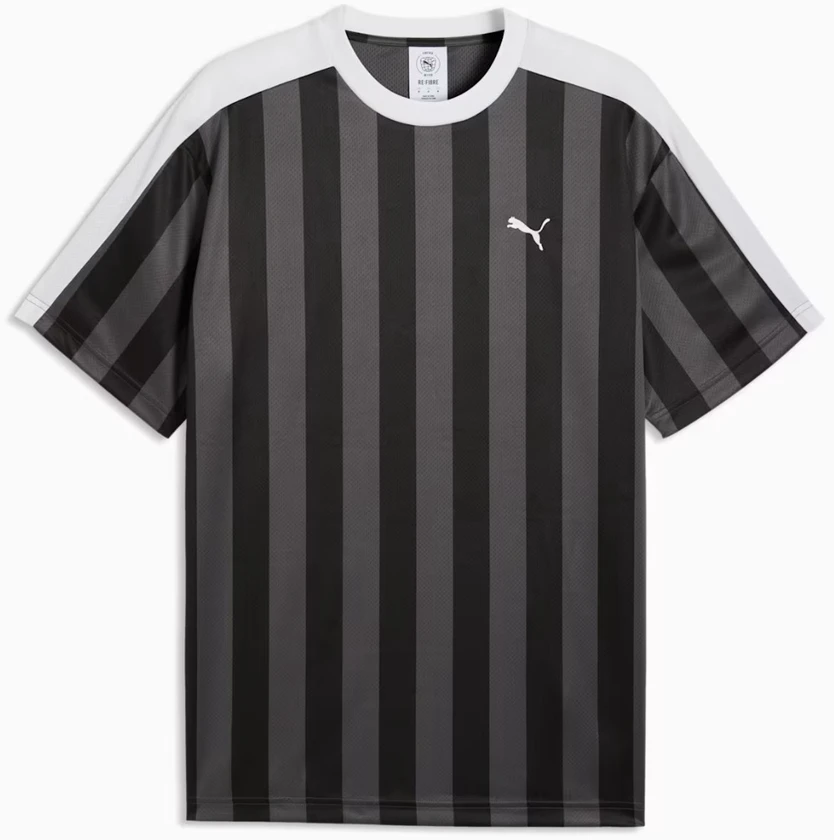 Puma Futbolo Marškinėliai Vyrams Ess T7 Relaxed Žalias Juodas Baltas 692195 01