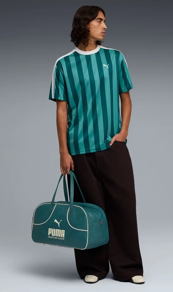 Puma Futbolo Marškinėliai Vyrams Ess T7 Relaxed Žalias Baltas 692195 41