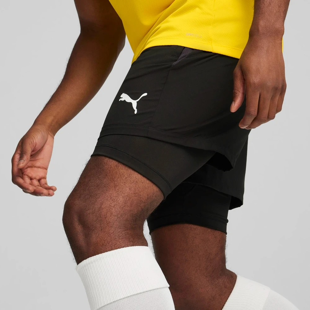 Puma Futbolo Šortai TeamGoal 2in1 Short Juodas 658774 03