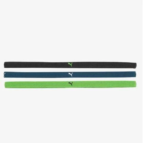 Puma Galvos Juosta AT Sportbands Womens Pack Juodas Mėlyna Žalias 053491 07