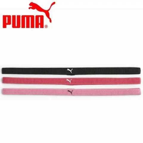 Puma Galvos Juosta AT Sportbands Womens (3pcs) Juodas Rožinė 053491 23