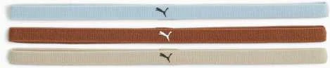 Puma Galvos Juosta AT Sportbands Womens (3pcs) Kreminis Mėlyna Brown 053491 24
