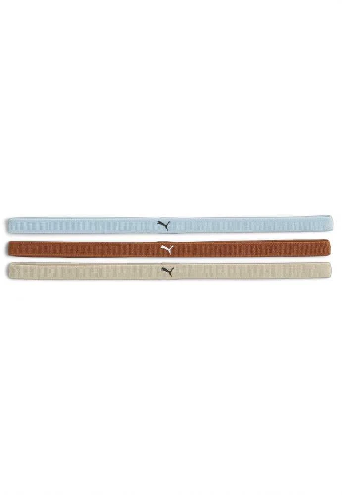 Puma Galvos Juosta AT Sportbands Womens (3pcs) Kreminis Mėlyna Brown 053491 24