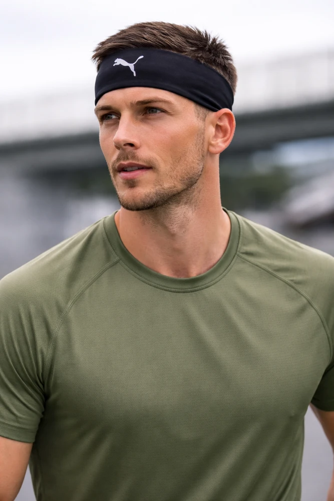 Puma Galvos Juosta Everyday Running Headband Juodas 054949 01