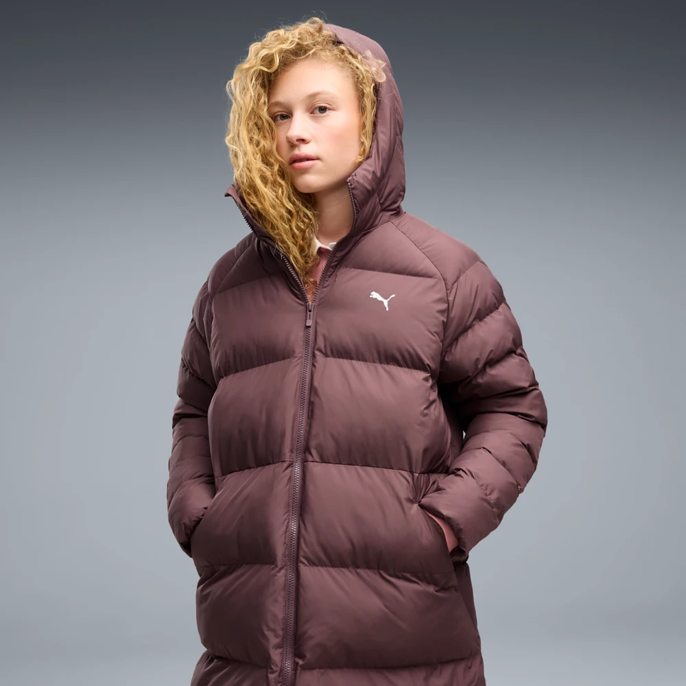 Puma Ilga Striukė Moterims Mono Hooded Parka Burgundy 688384 91