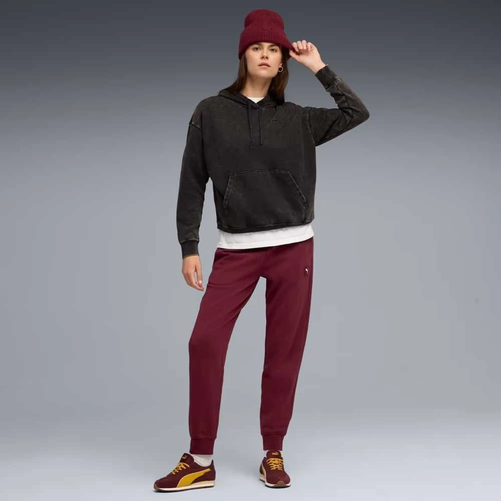 Puma Kelnės Moterims Ess Elevated Sweatpants Fl Bordo 688101 96