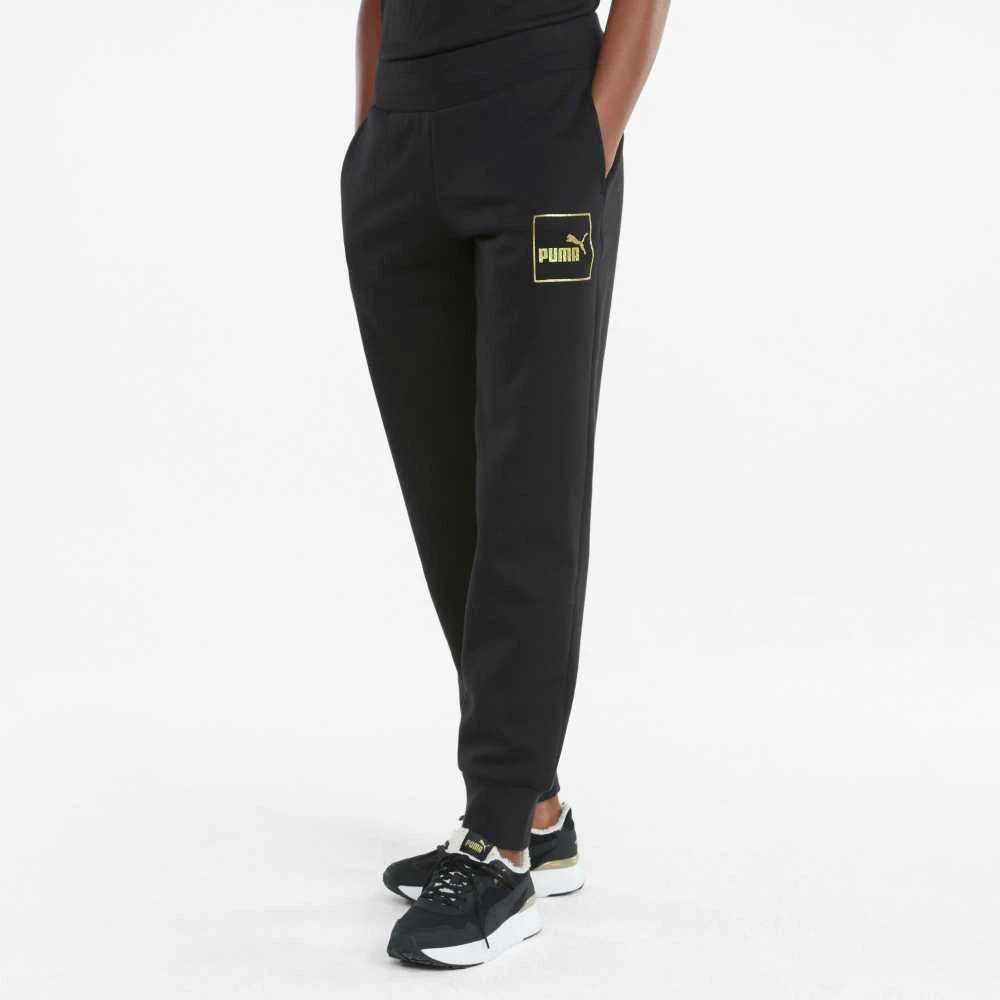 Puma Kelnės Moterims Holiday Pants Fl Juodas 589553 01