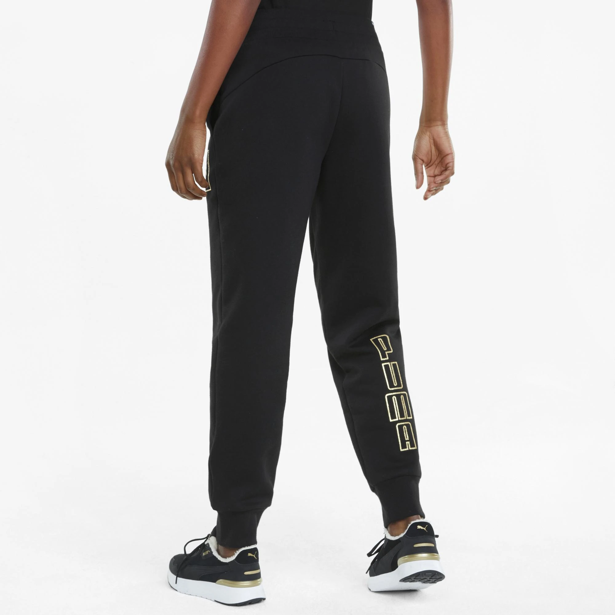 Puma Kelnės Moterims Holiday Pants Fl Juodas 589553 01