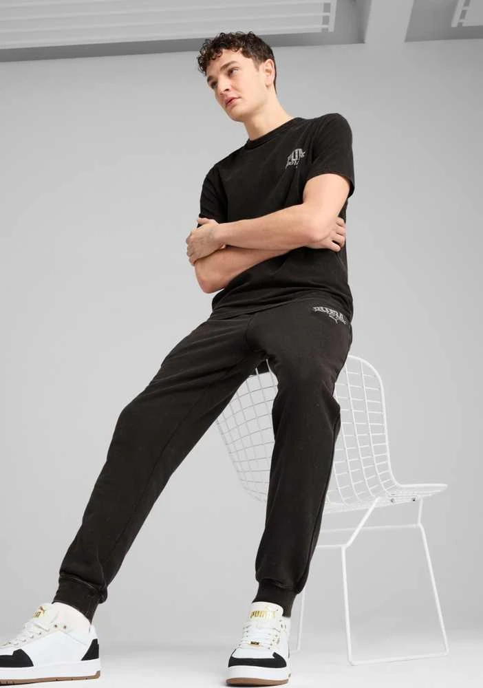 Puma Kelnės Vyrams Class Washed Sweatpants Juodas 684642 01