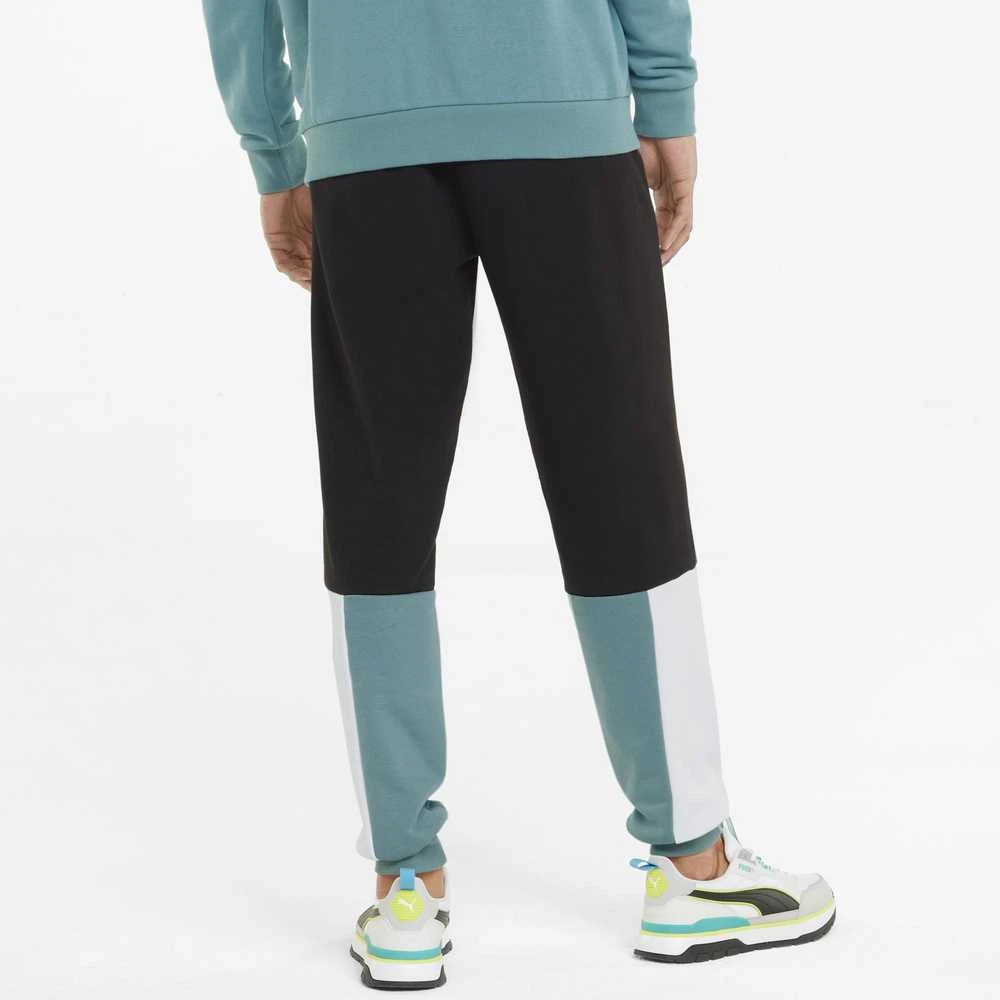 Puma Kelnės Vyrams Ess+ Block Sweatpants Juodas Baltas Mint 848007 50