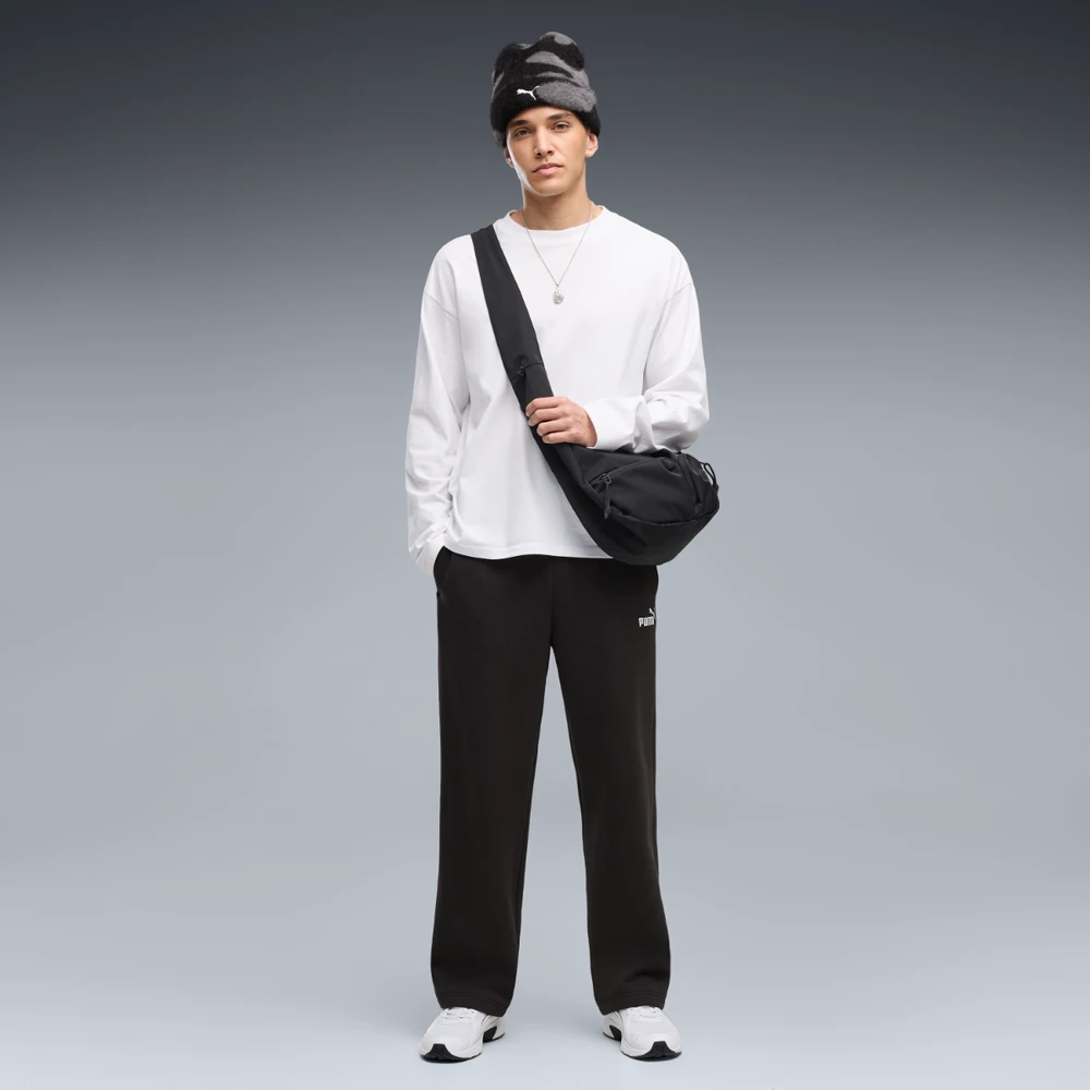 Puma Kelnės Vyrams Ess Relaxed No.1 Logo Pants Fl Juodas 694797 01