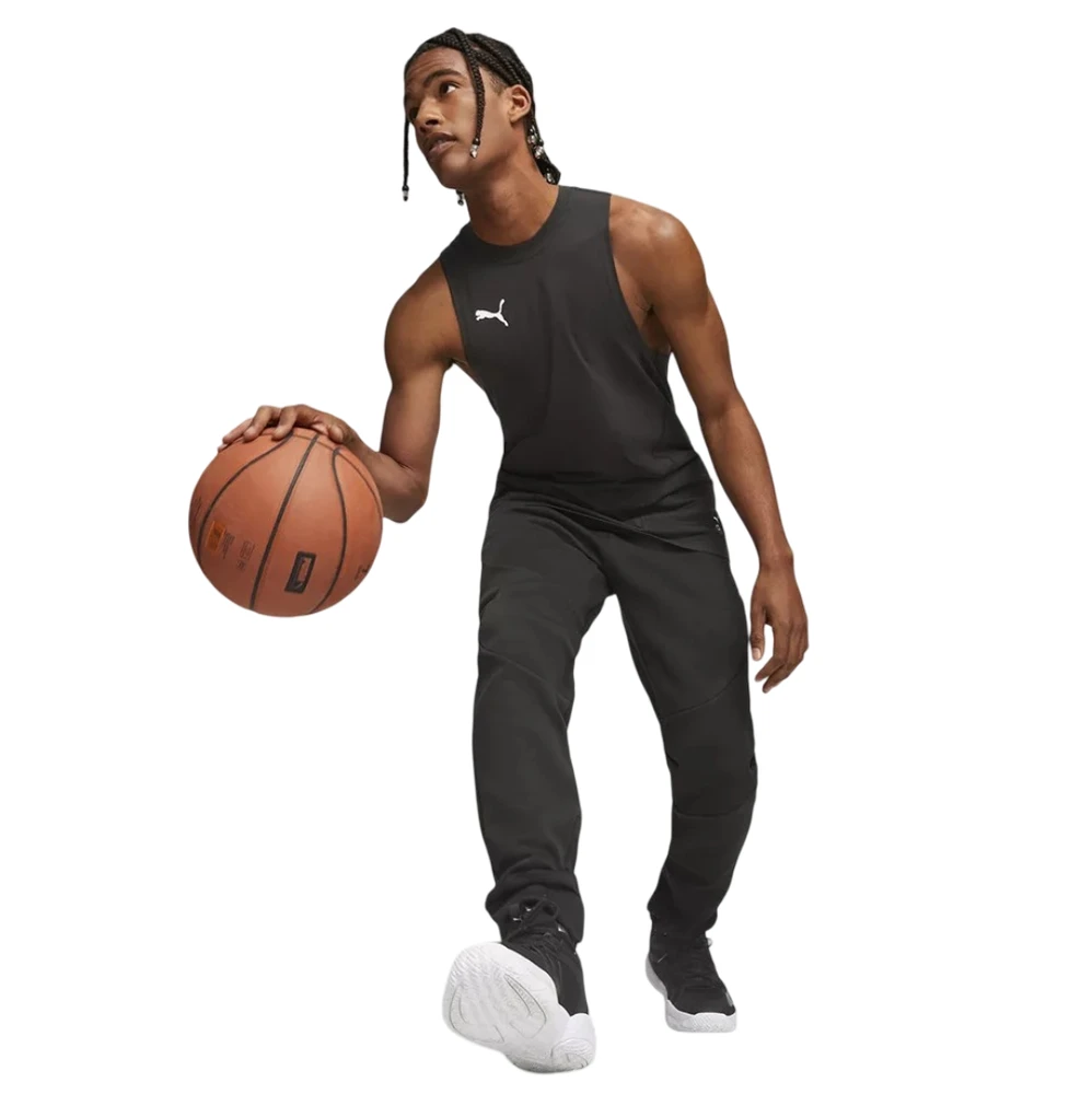 Puma Kelnės Vyrams Hoops Team Dime Pants Juodas 676639 01