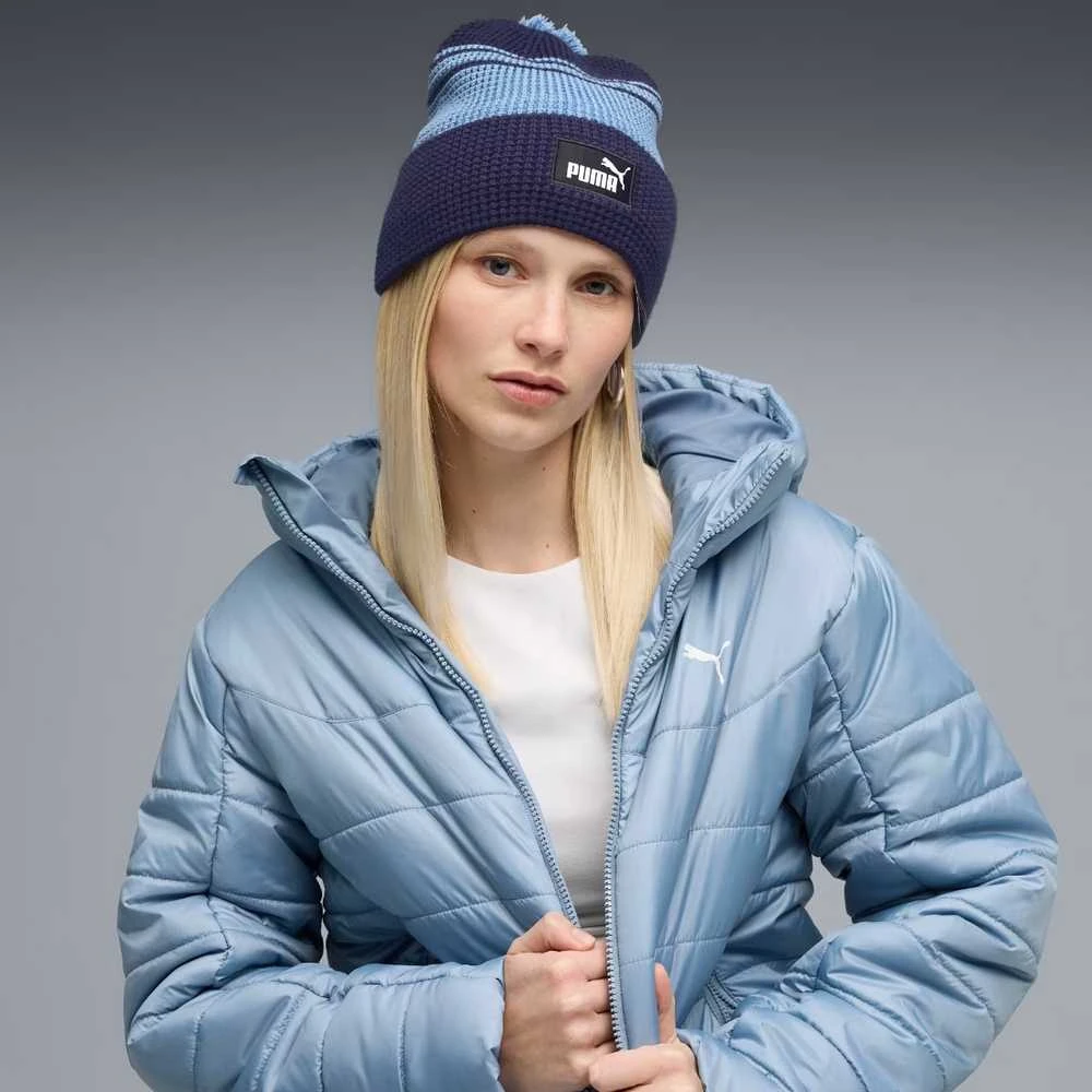 Puma Kepurė Ess Mid Crown Pom Beanie Mėlyna 026550 01