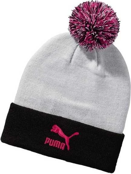 Puma Kepurė Pom Pom Beanie Baltas Juodas