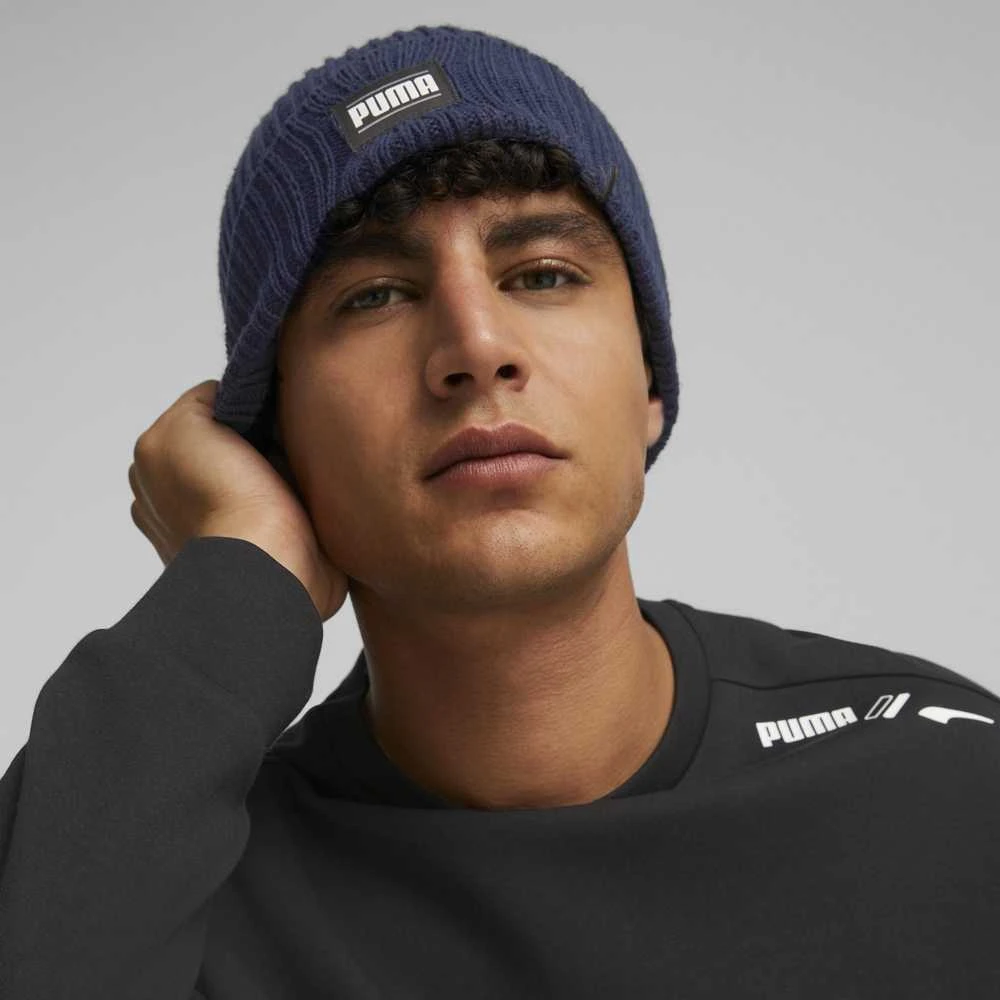 Puma Kepurė Ribbed Classic Cuff Beanie Mėlyna 024038 02