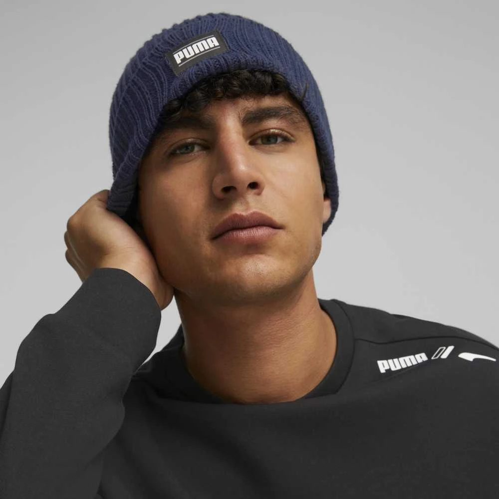 Puma Kepurė Ribbed Classic Cuff Beanie Mėlyna 024038 02