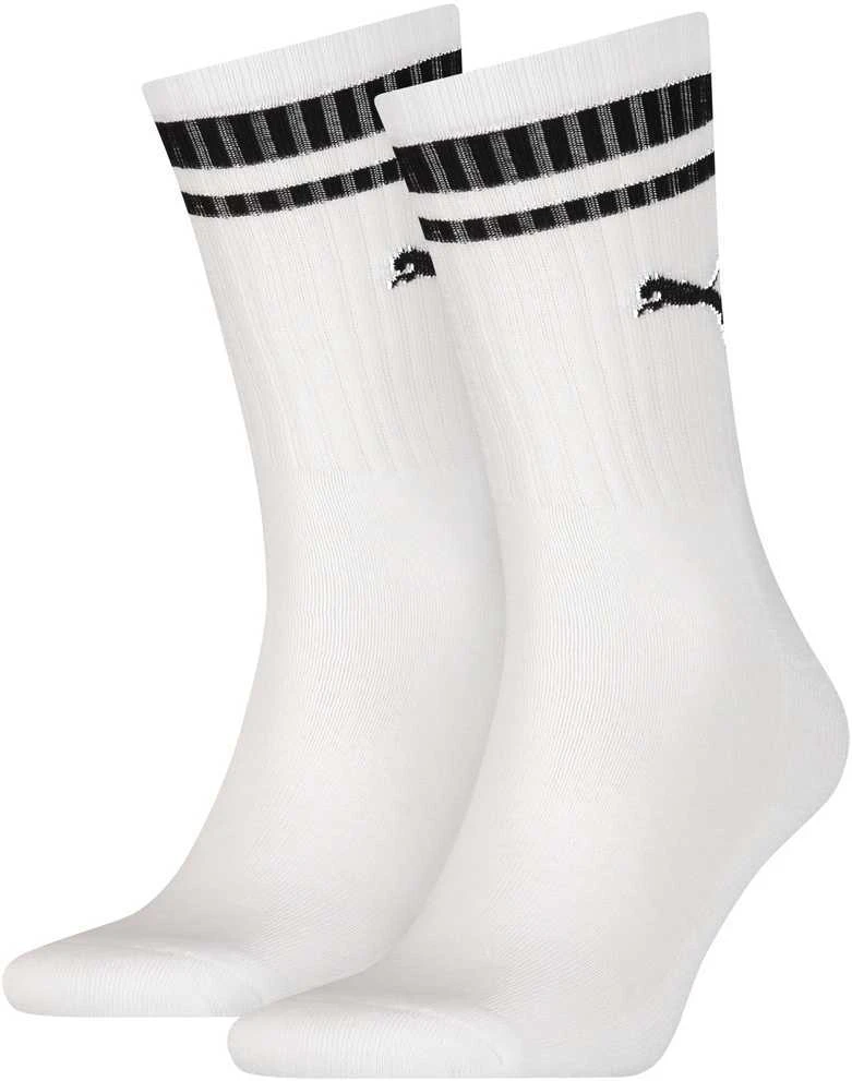 Puma Kojinės Crew Heritag Baltas 907944 02