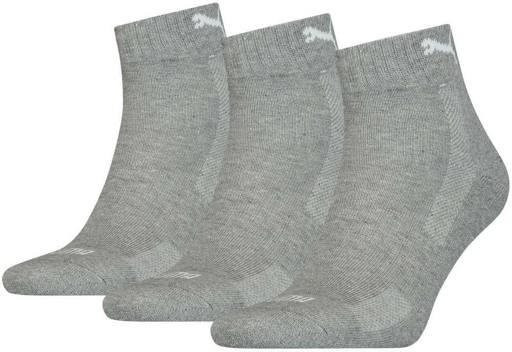 Puma Kojinės Cushioned QU Pilkas