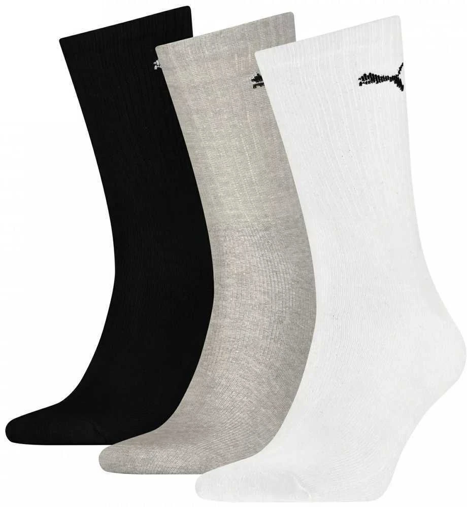 Puma Kojinės Sport Crew Baltas Juodas Pilkas